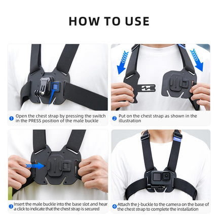 Action Camera Chest Strap Mount Belt