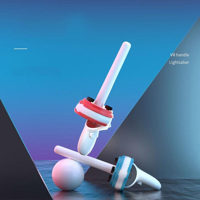 Meta Quest Handle Lightsaber Pair With Vr Motion Rhythm - Red / Blue