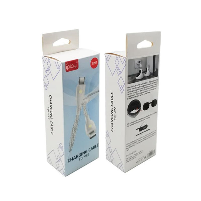 Psvr2 Type C Charging Cable And Glasses Cover Set With Tie
