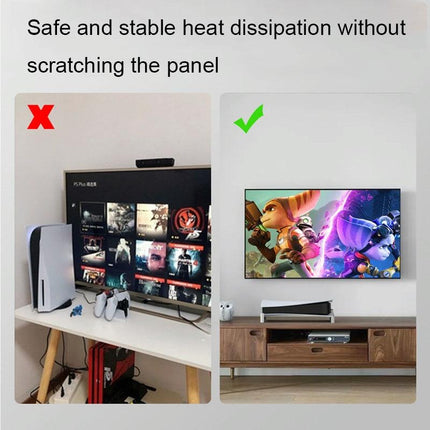 Sony Ps5 Horizontal Bracket For Optical / Digital Version - White