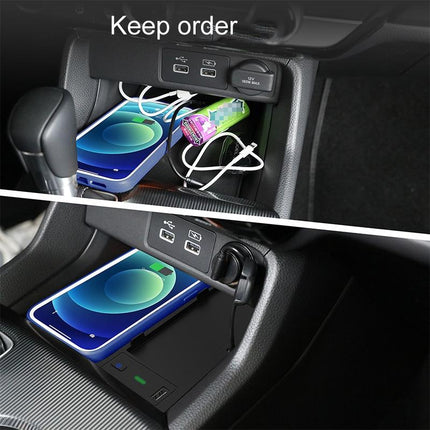 Wireless Charger For Left-Hand Drive Honda Civic / Integra 22-23 - Black