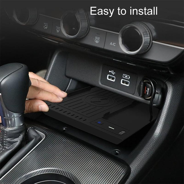 Wireless Charger For Left-Hand Drive Honda Civic / Integra 22-23 - Black