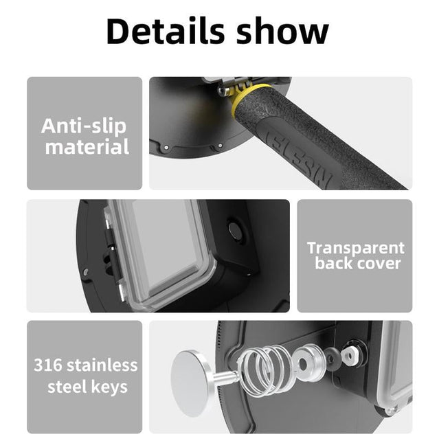 Waterproof Case For Gopro Hero11 / 10 / 9 - 30M Depth