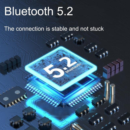 Wireless In-Ear Gaming Earphones With Digital Display - Black