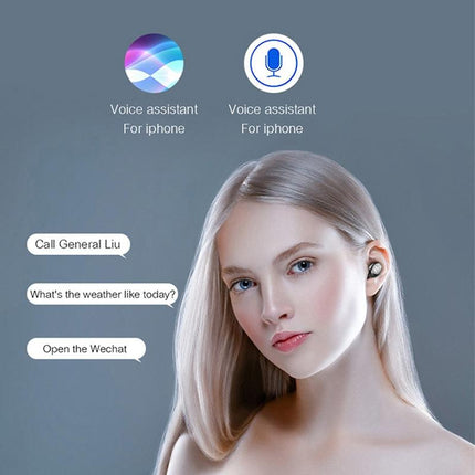 Wireless In-Ear Bluetooth Headset With Noise Reduction And Long Battery Life - Black