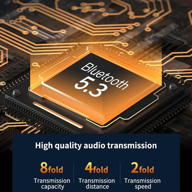 Wireless Ear Clip Bluetooth Headset With Led Display - Noise Reduction