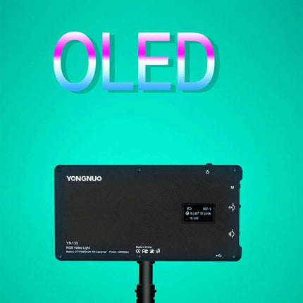 135Leds Dual Colour Temperature Pocket Fill Light - Black