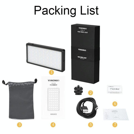 135Leds Dual Colour Temperature Pocket Fill Light - Black