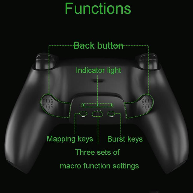 Customizable Dual Back Clip For Ps5 - White Diy Kit