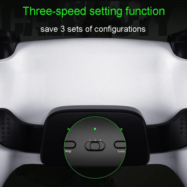 Customizable Dual Back Clip For Ps5 - White Diy Kit