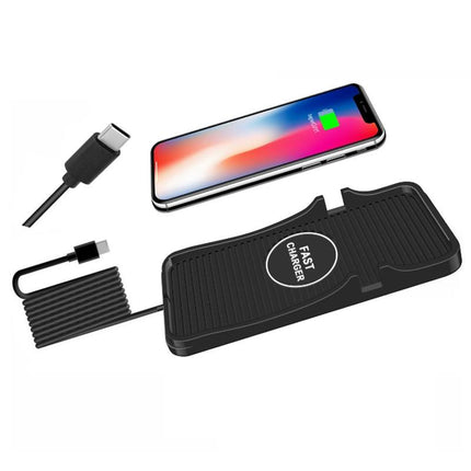 15W Wireless Car Charger For Apple & Android Phones With Type-C Interface