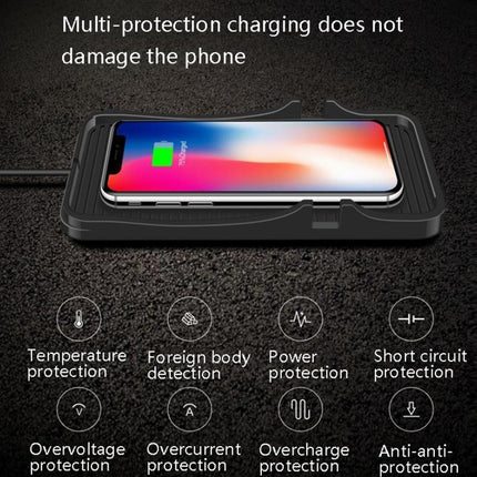 15W Wireless Car Charger For Apple & Android Phones With Type-C Interface