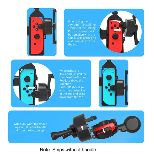 Oled Switch Fishing Rod For Aquarium Game - Left / Right Handle