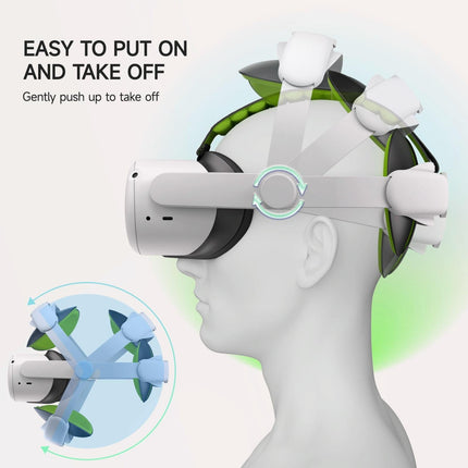 Adaptive Head Strap For Meta Quest 2 Vr With Adjustable Pads