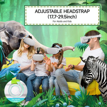 Adaptive Head Strap For Meta Quest 2 Vr With Adjustable Pads