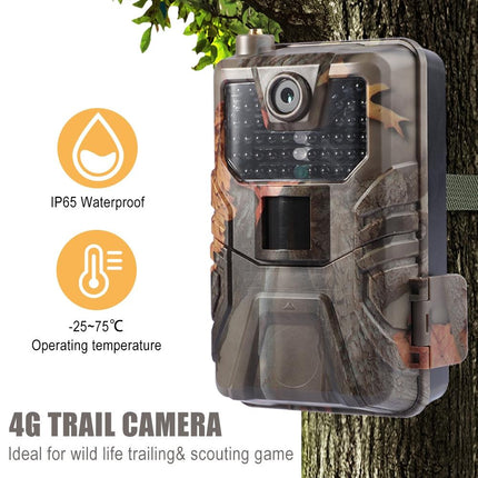 36Mp 4K 4G Hunting Camera With App Control For Remote Viewing