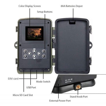Outdoor Hunting Camera With Infrared Night Vision - 2.7K Resolution
