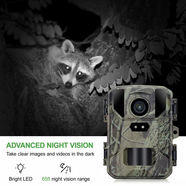 50Mp / 4K Mini Wildlife Hunting Camera With Night Vision