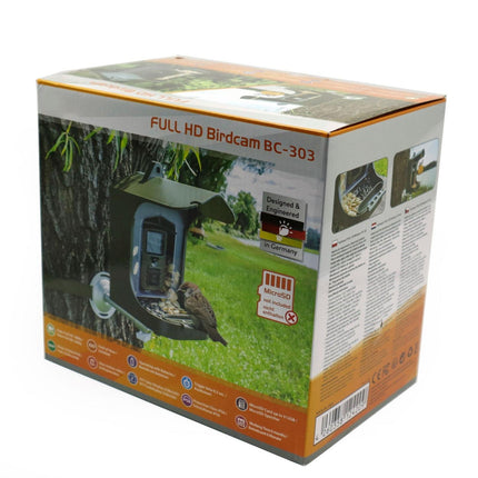 Outdoor Bird Watching Camera With Motion Sensor - Army Green Feeder