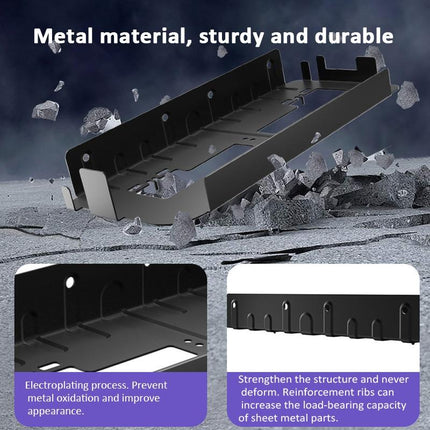 Wall-Mounted Bracket For Ps5 Console With Controller Vr Glasses And Headphone Storage - Black