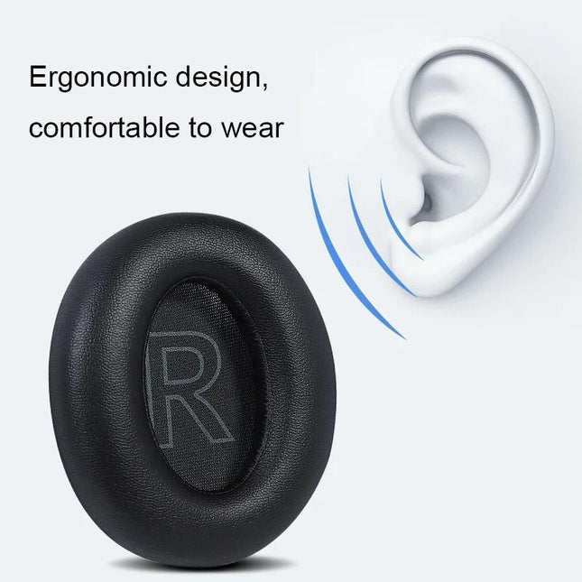 Leather Case And Sponge Earmuffs For Anker Soundcore Life Q30 - 1 Pair