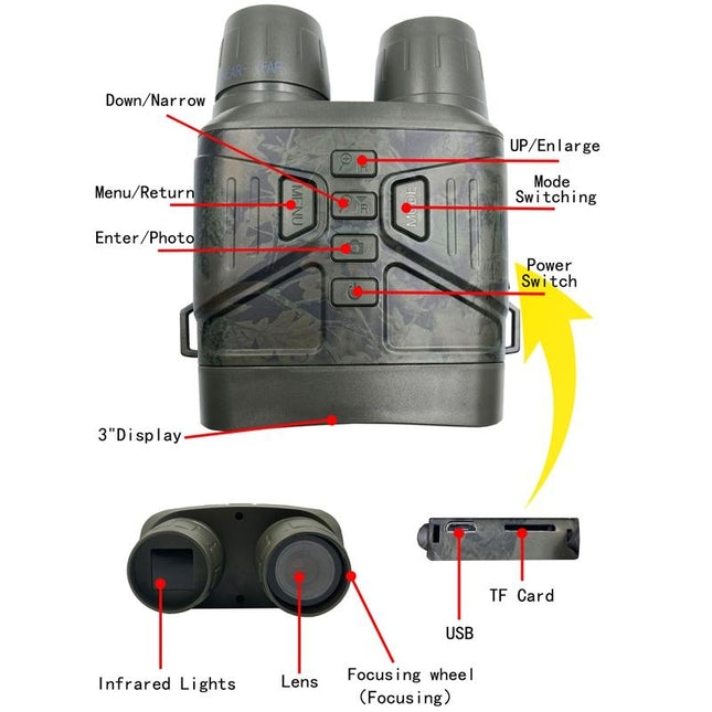 4K Infrared Dual Tube Night Vision Telescope