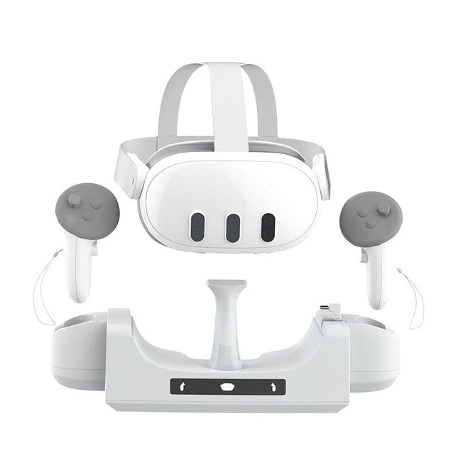 Gray Wall Mount For Meta Quest 3 Vr Helmet Charging