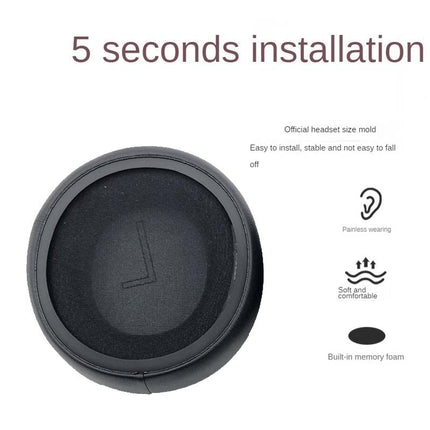 Xbox Series Headphone Leather Foam Cover - Black 1 Pair