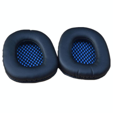 2-Pack Blue Leather Headset Covers For Sades Headphones