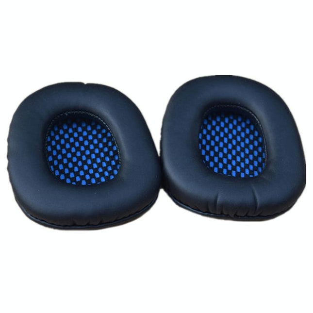 2-Pack Blue Leather Headset Covers For Sades Headphones