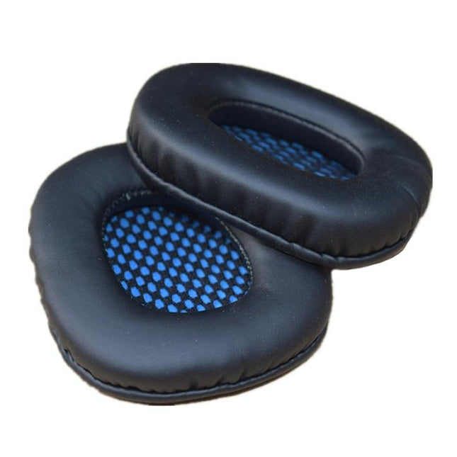 2-Pack Blue Leather Headset Covers For Sades Headphones