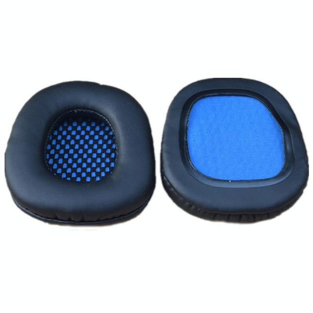 2-Pack Blue Leather Headset Covers For Sades Headphones