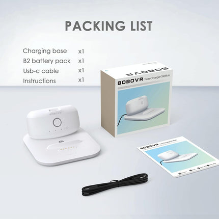 Quest 3 Head Strap Charger With Magnetic Dock For B2 Battery Pack