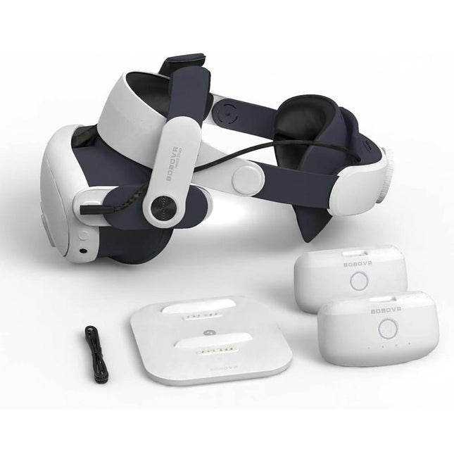 Meta Quest 3 Vr Head Strap With Dual Batteries