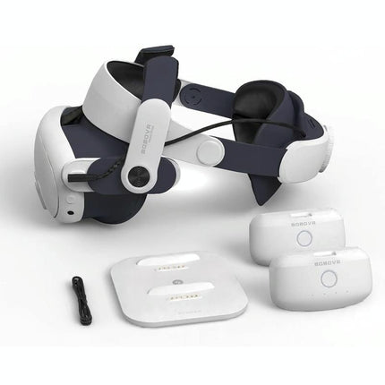 Meta Quest 3 Vr Head Strap With Dual Batteries