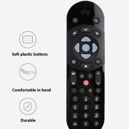 Black Sky Q Tv Remote Control - Infrared Set-Top Box