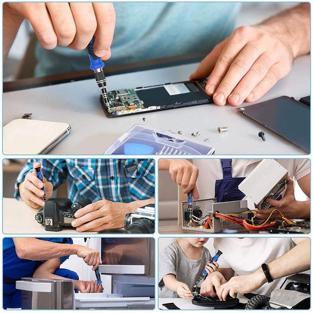 Versatile 124-Piece Screwdriver Set For Household Cell Phone And Computer Repair