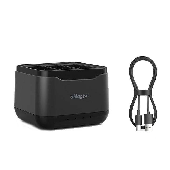 3-Slot Battery Charger Hub For Magisn - Compact & Efficient