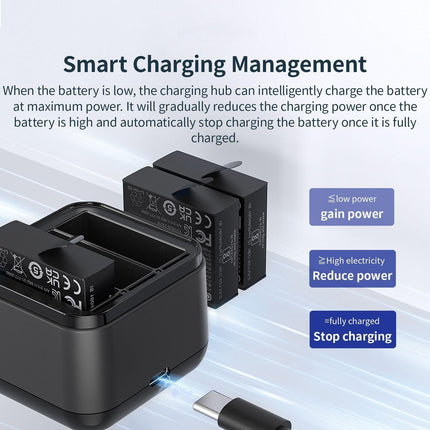 3-Slot Battery Charger Hub For Magisn - Compact & Efficient