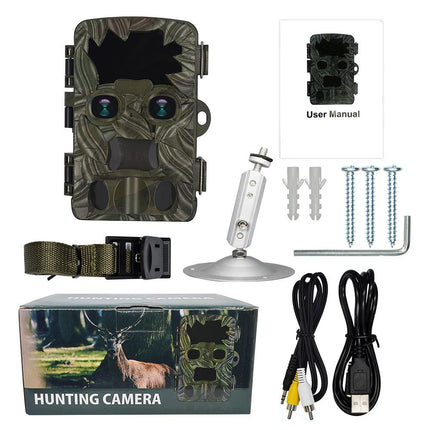 Outdoor Camouflage Dual Lens Infrared Camera With 4K Resolution And Night Vision
