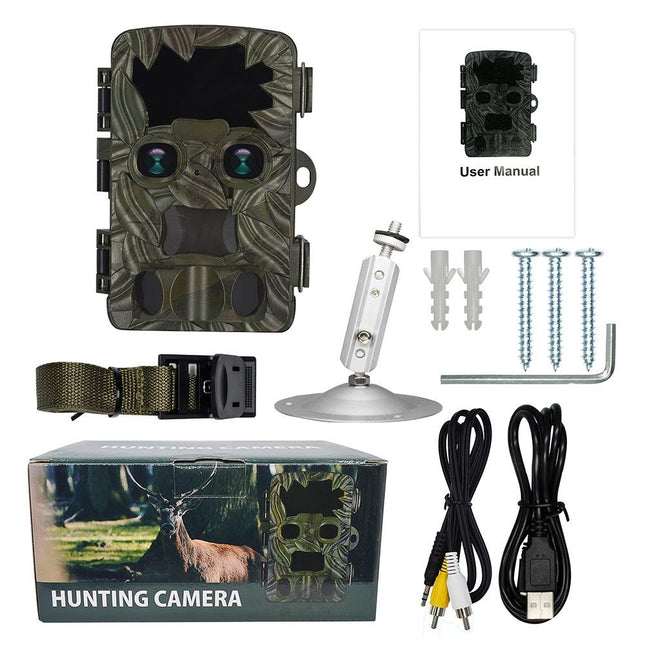 Outdoor Camouflage Dual Lens Infrared Camera With 4K Resolution And Night Vision