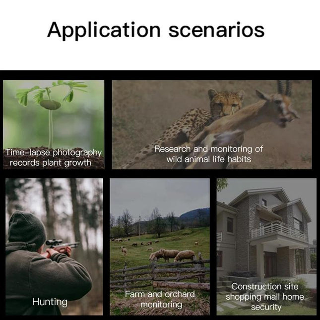 Outdoor Camouflage Dual Lens Infrared Camera With 4K Resolution And Night Vision