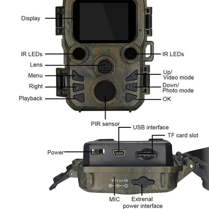 Outdoor Night Vision Hunting Camera With 4K Hd And Infrared Induction Camouflage Design