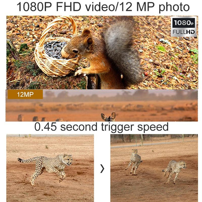 Outdoor Hunting Camera With Night Vision And Infrared Sensing