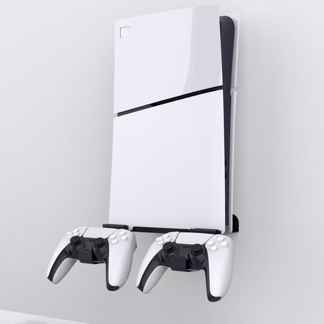 Wall-Mounted Storage Rack For Ps5 Slim Host And Accessories