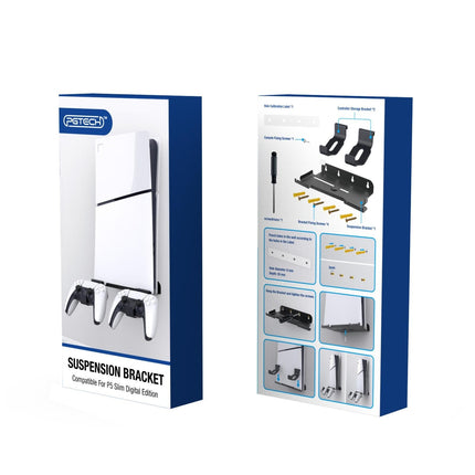 Wall-Mounted Storage Rack For Ps5 Slim Host And Accessories