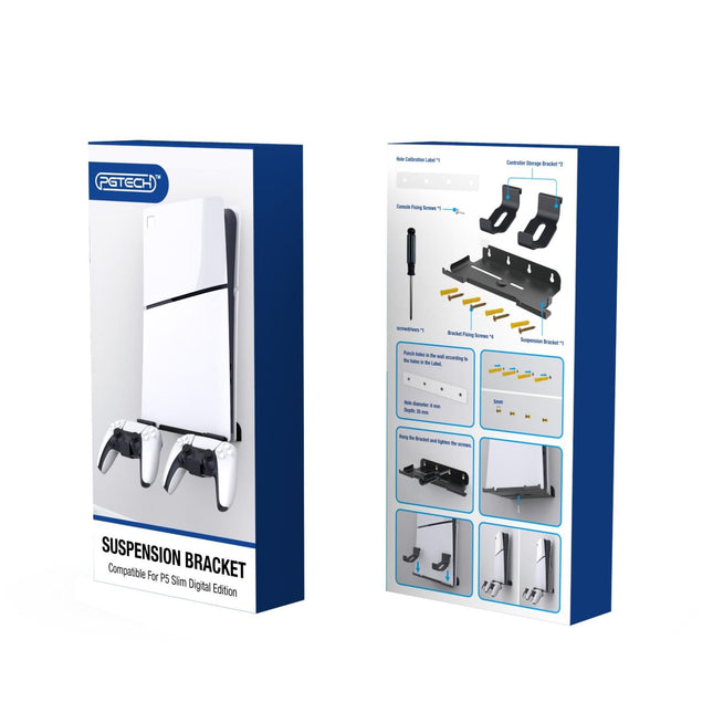 Wall-Mounted Storage Rack For Ps5 Slim Host And Accessories