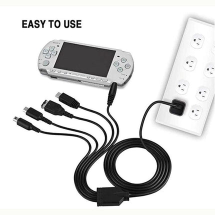 Universal 5-In-1 Usb Charger For Wii U 3Ds Nds Psp