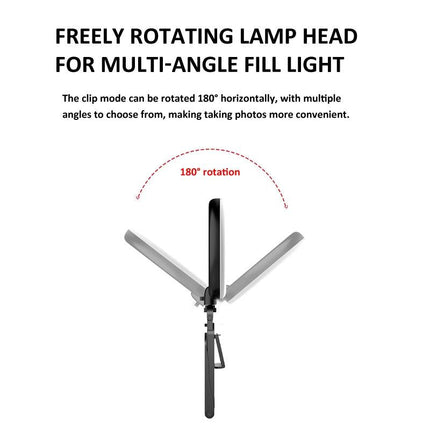 Desktop Ring Fill Light With Multi-Function Bracket - 3000-6500K
