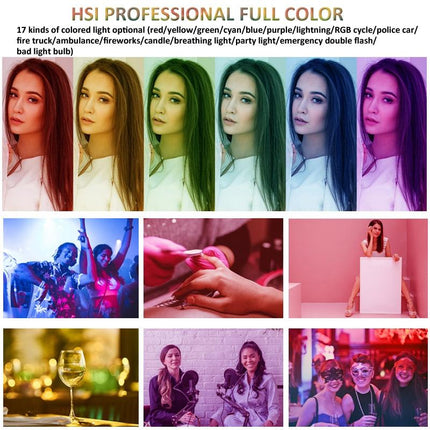 Foldable Rgb Fill Light With Phone Clip & Cold Shoe Interface